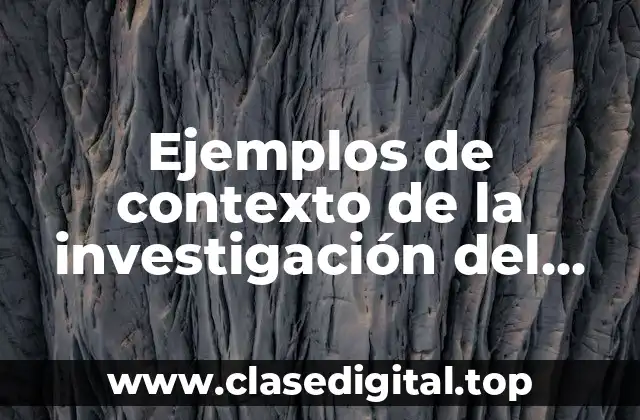 Ejemplos de contexto de la investigación del racismo