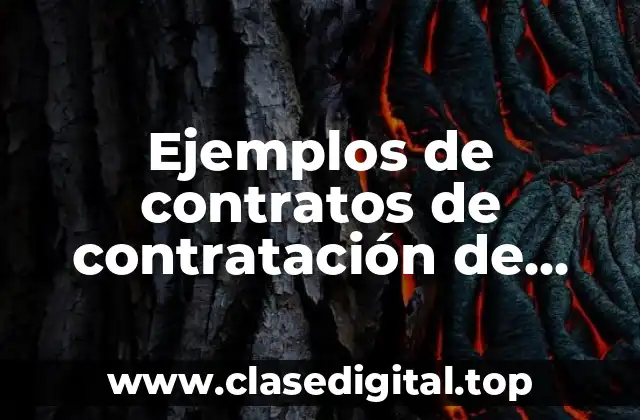 Ejemplos de contratos de contratación de servicios con refresquera