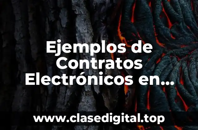 Ejemplos de Contratos Electrónicos en México Jurisprudencia y Significado