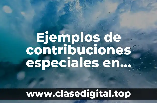 Ejemplos de contribuciones especiales en Guatemala