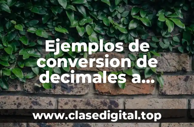 Ejemplos de conversion de decimales a porcentajes