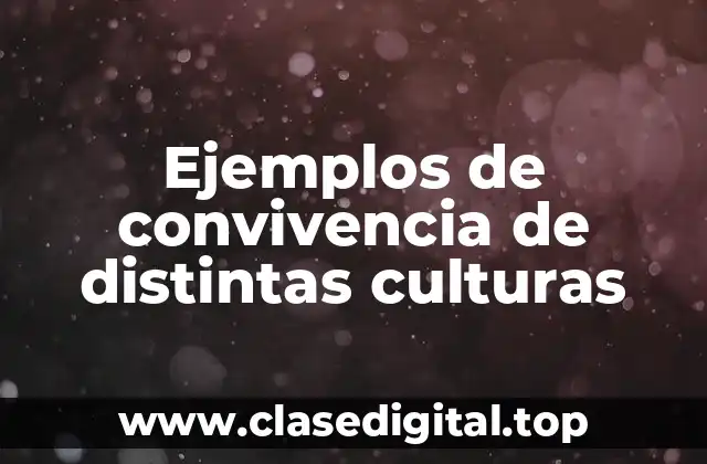 Ejemplos de convivencia de culturas