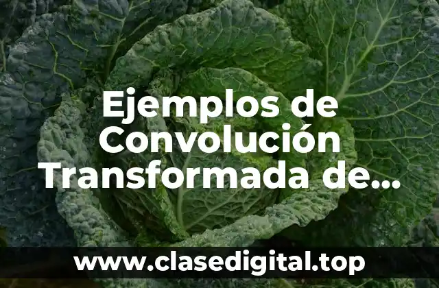 Ejemplos de Convolución Transformada de Fourier Resueltos