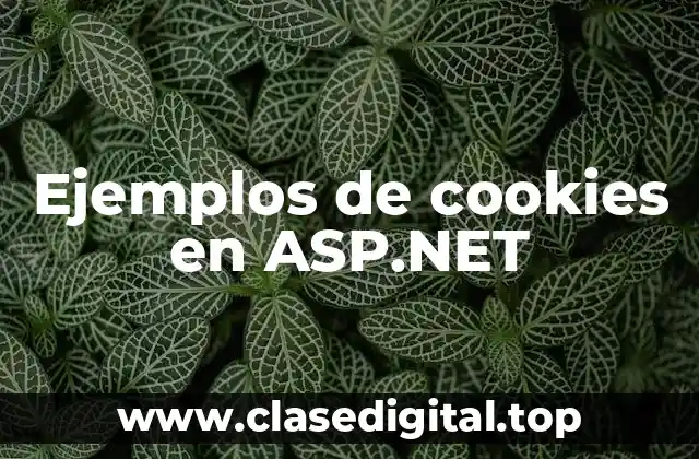 Ejemplos de cookies en ASP.NET