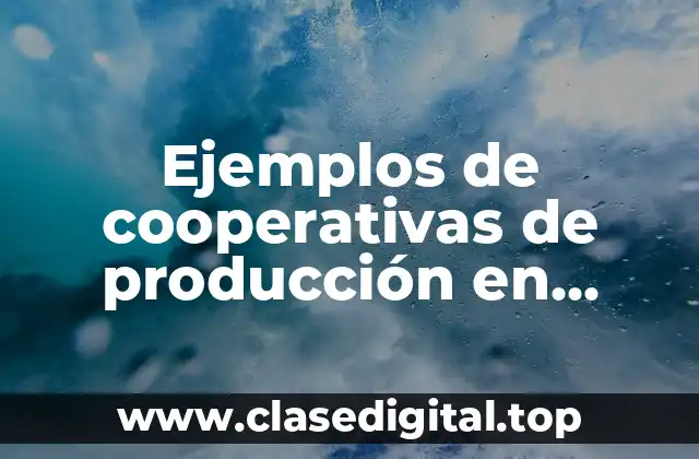 Ejemplos de cooperativas de producción en Honduras
