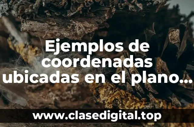 Ejemplos de coordenadas ubicadas en el plano cartesiano