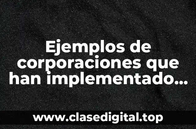 Ejemplos de corporaciones que han implementado la investigación de