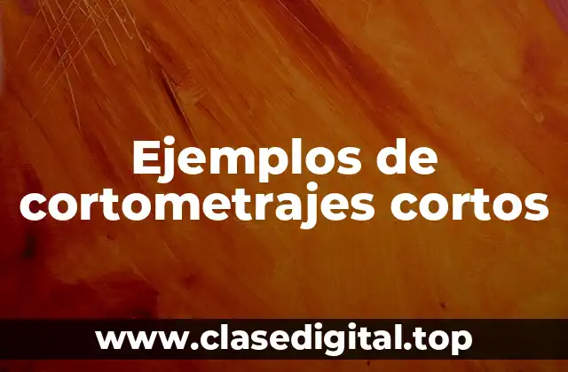 Ejemplos de cortometrajes cortos