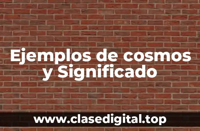 Ejemplos de cosmos y Significado