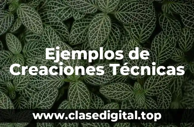 Ejemplos de Creaciones Técnicas