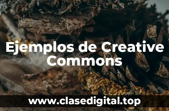 Ejemplos de Creative Commons