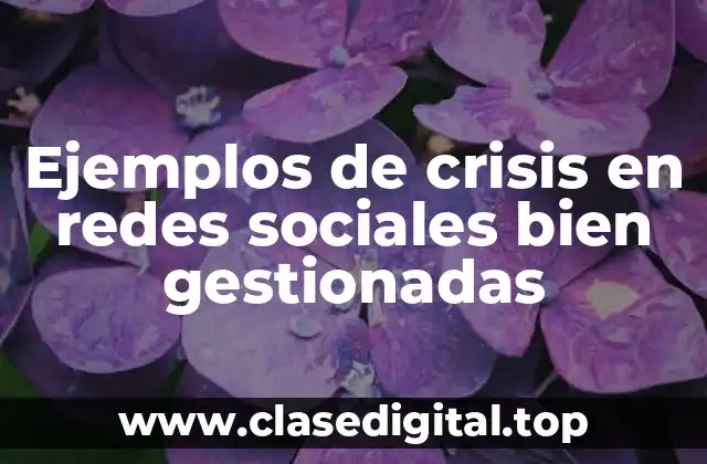 Ejemplos de crisis en redes sociales