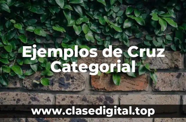 Ejemplos de Cruz Categorial