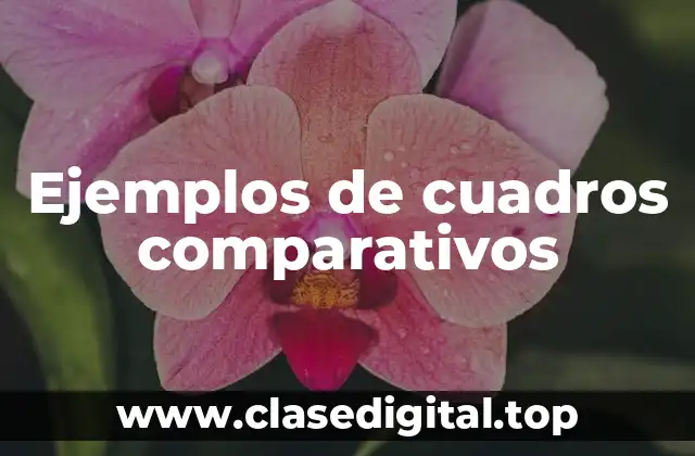 Ejemplos de cuadros comparativos