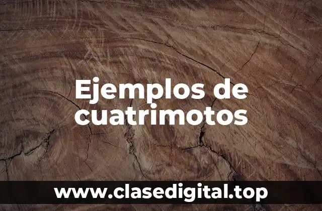 Ejemplos de cuatrimotos