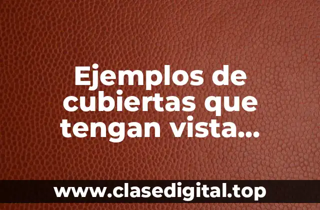 Ejemplos de cubiertas que tengan vista metálica y Significado