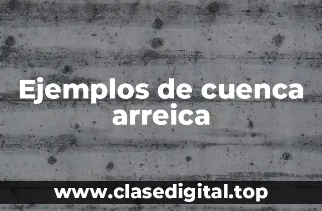 Ejemplos de cuenca arreica