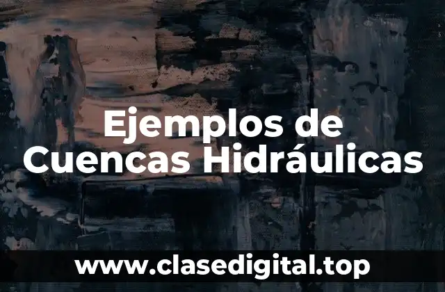 Ejemplos de Cuencas Hidráulicas