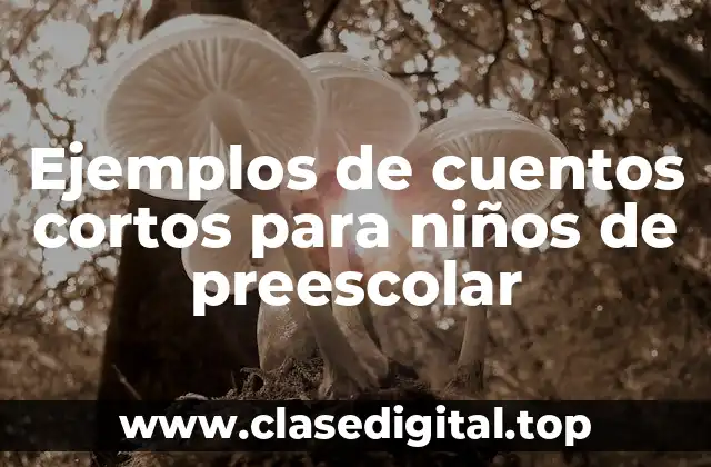 Ejemplos de cuentos cortos para niños de preescolar