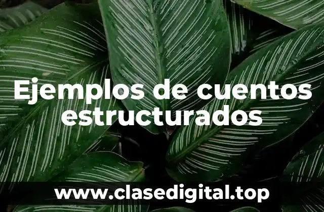 Ejemplos de cuentos estructurados