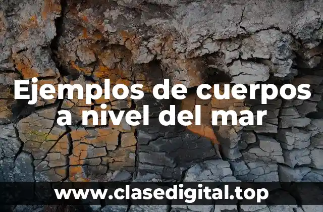 Ejemplos de cuerpos a nivel del mar