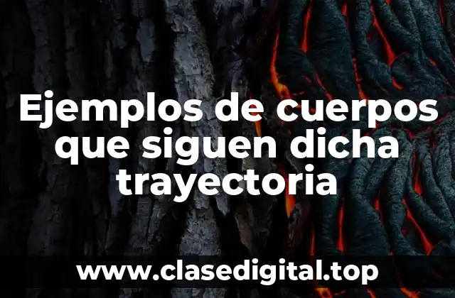 Ejemplos de cuerpos que siguen dicha trayectoria