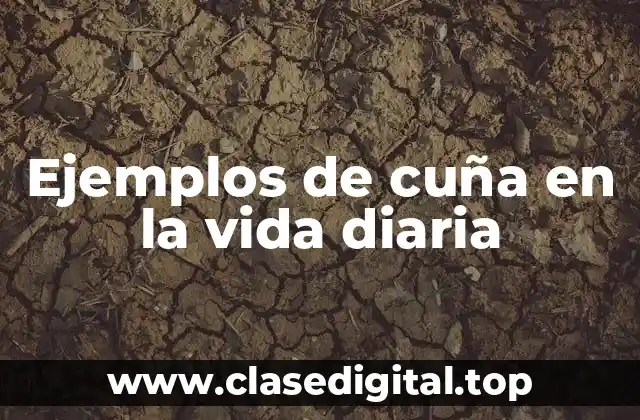 Ejemplos de cuña en la vida diaria