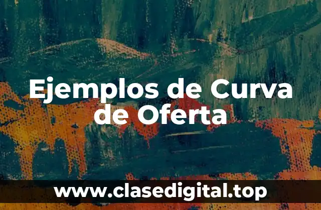 Ejemplos de Curva de Oferta