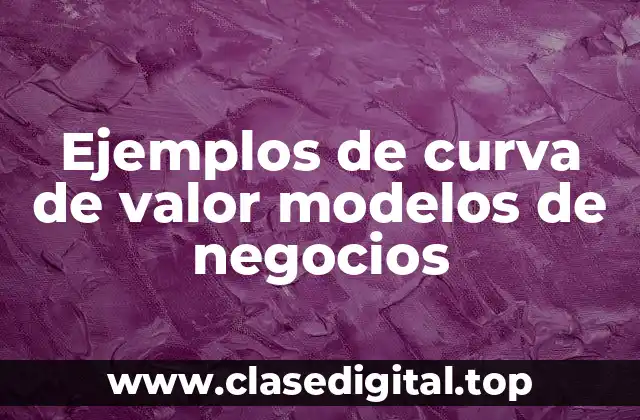 Ejemplos de curva de valor