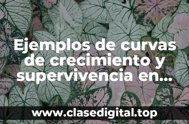 Ejemplos de curvas de crecimiento y supervivencia en especies