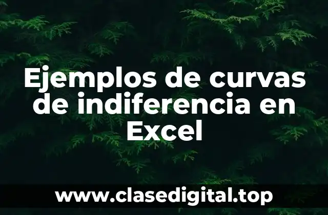 Ejemplos de curvas de indiferencia en Excel