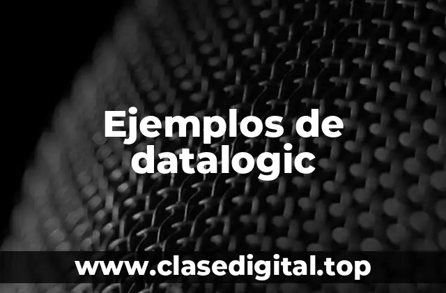 Ejemplos de datalogic