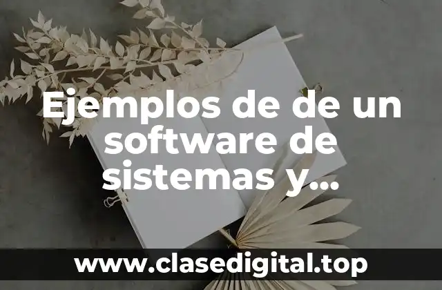 Ejemplos de de un software de sistemas y Significado