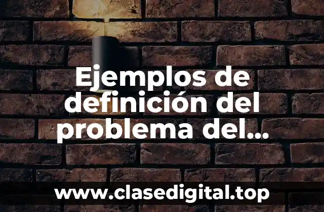 Ejemplos de definición del problema del mantenimiento industrial