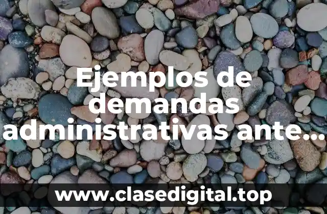 Ejemplos de demandas administrativas ante el tribunal del fiscal