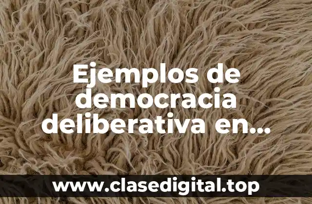 Ejemplos de democracia deliberativa en Ecuador