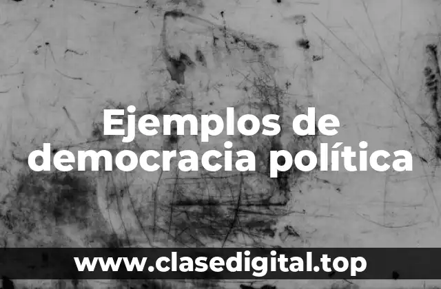 Ejemplos de democracia política