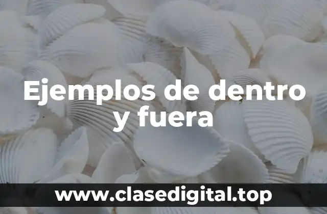 Ejemplos de dentro y fuera