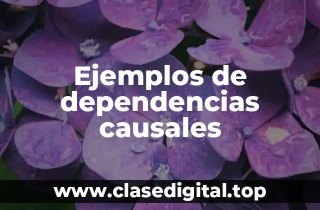 Ejemplos de dependencias causales