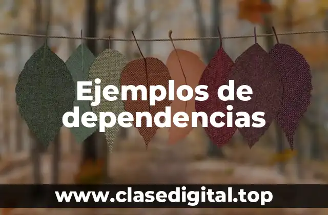 Ejemplos de dependencias