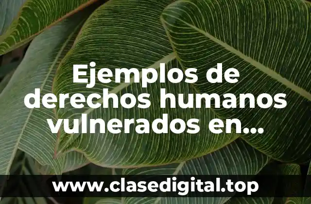 Ejemplos de derechos humanos vulnerados en América Latina