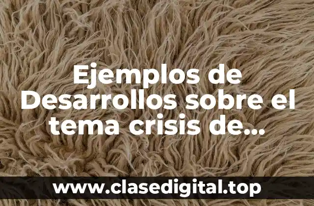 Ejemplos de Desarrollos sobre el tema crisis de energeticos