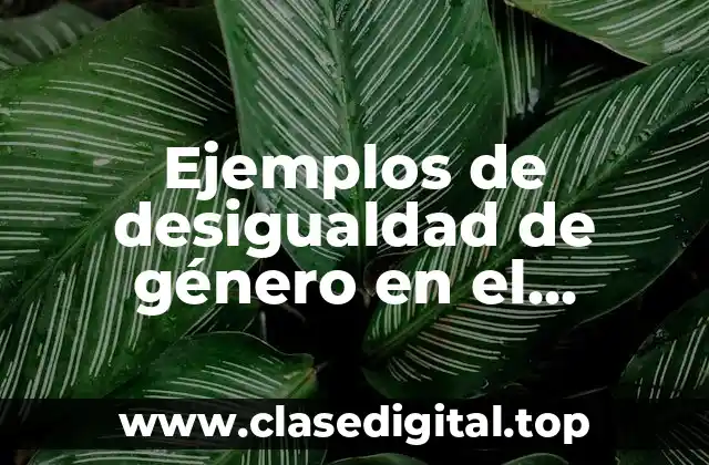 Ejemplos de desigualdad de género en el transporte público