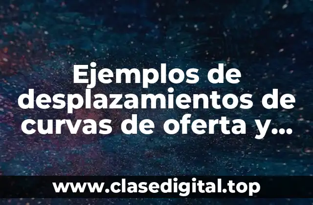 Ejemplos de desplazamientos de curvas de oferta y demanda