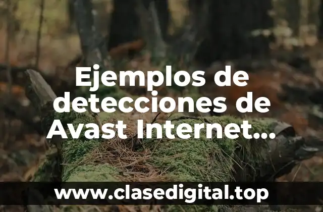 Ejemplos de detecciones de Avast Internet Security
