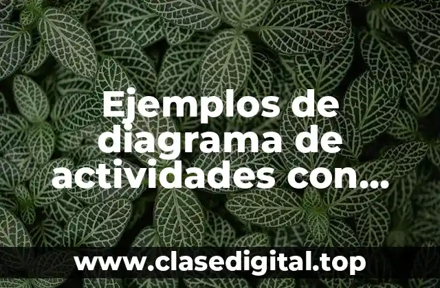 Ejemplos de diagrama de actividades con decisión y combinación y Significado
