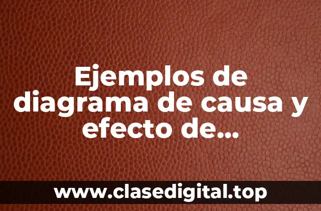 Ejemplos de diagrama de causa y efecto de reclamaciones