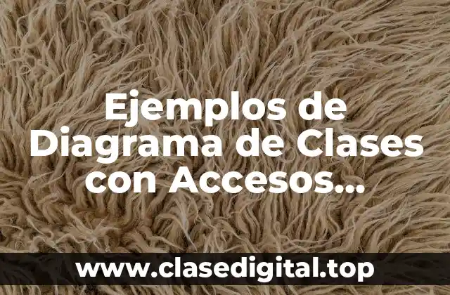 Ejemplos de Diagrama de Clases con Accesos Públicos y Privados y Significado