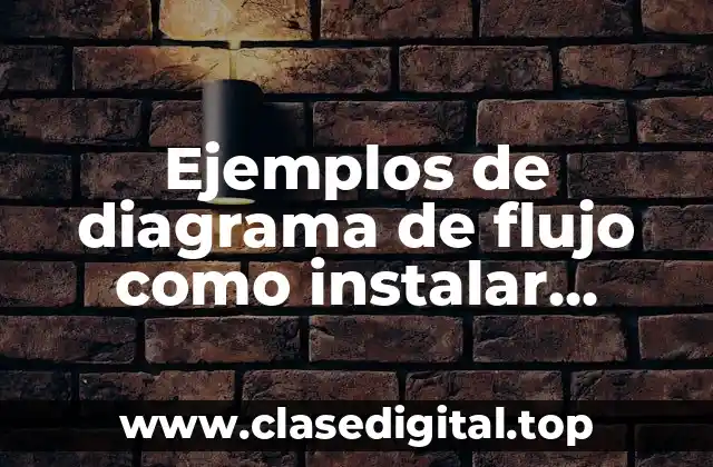 Ejemplos de diagrama de flujo como instalar programa
