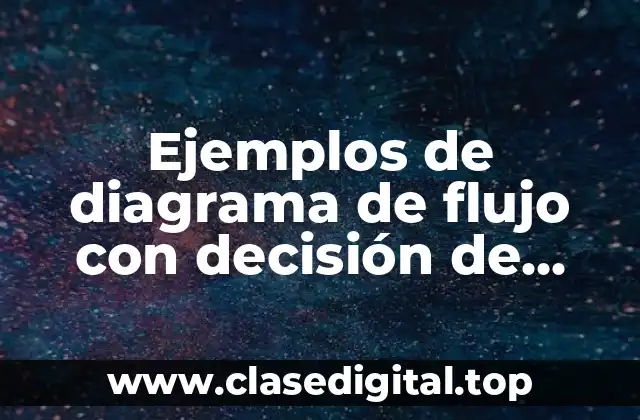 Ejemplos de diagrama de flujo con decisión de horario